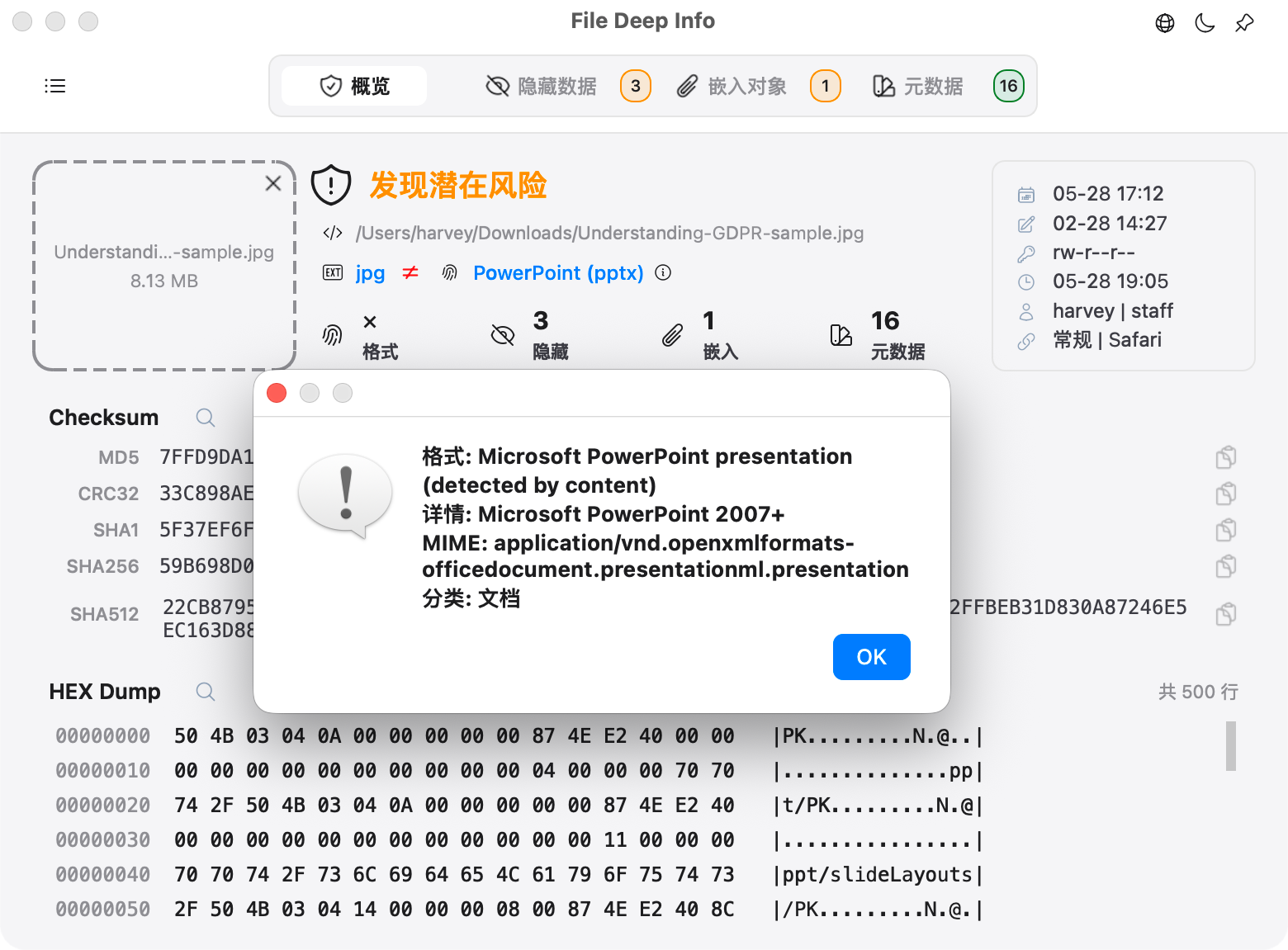 檔案真實格式辨識